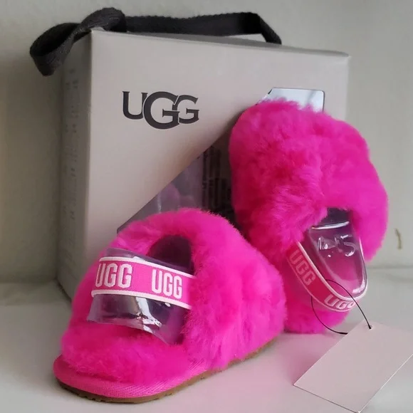 UGG I FLUFF YEAH SLIDE Baby 12-18 Months NEW - Picture 2 of 2